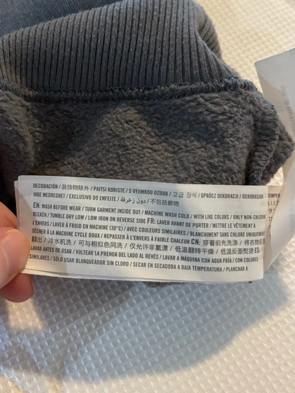 Abercrombie Kids Gray Sequin Bow Cozy Pullover Sweatshirt Size 7/8